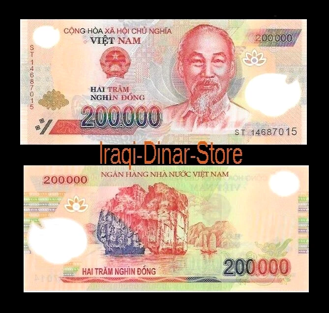 Vietnam Dong Coleccionistas Conjunto De 11 Billetes 200 Dong a 500.000 Dong Moneda Extranjera Foto 3 de 4