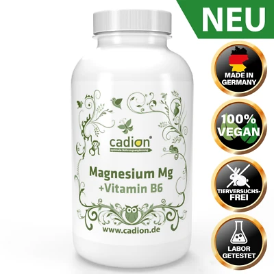 Magnesium Tri-Magnesiumdicitrat + Vitamin B6 - 270 Kapseln - HOCH BIOVERFÜGBAR - - Bild 1 von 4