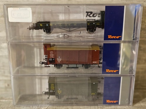 Roco 76094 Güterwagen Set K.Bay.St.B Ep.I (3 Wagen) H0 | Zustand: Neu
