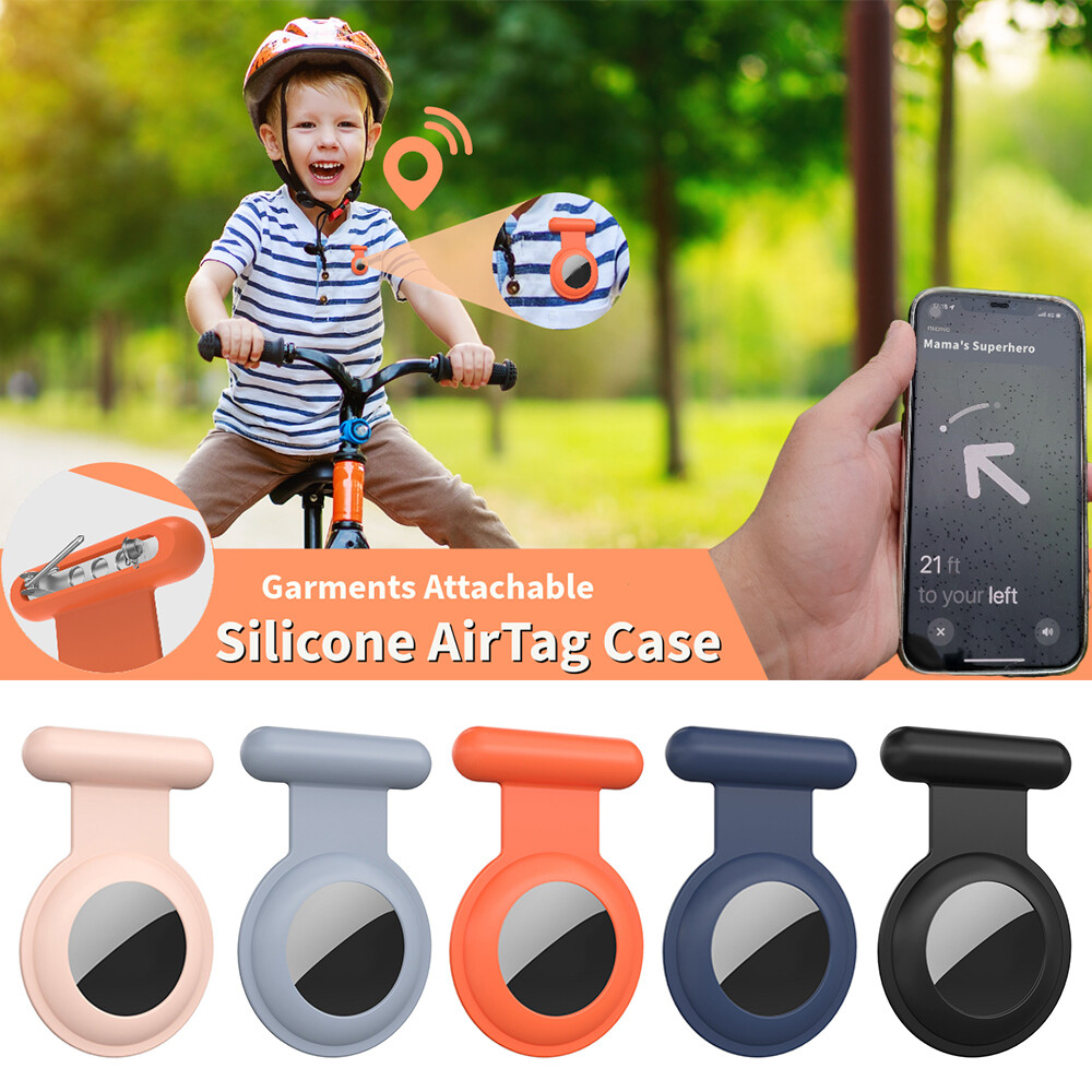 Hidden Silicone Airtag Cover for Kids - Secure Pin Holder Case for Apple Airtag Protection
