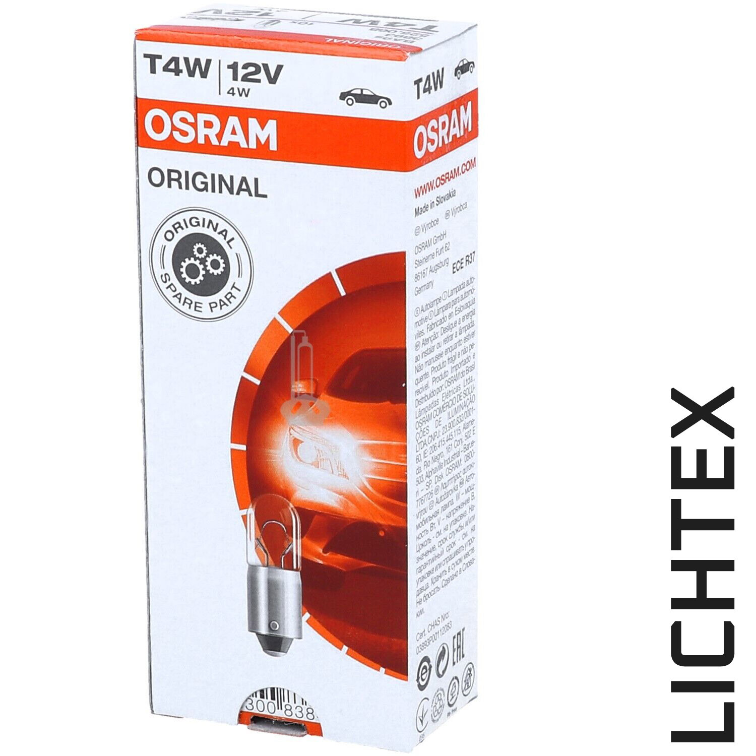 10X BREHMA W5W 12V 5W Standlicht Kennzeichenlicht Autolampen T10