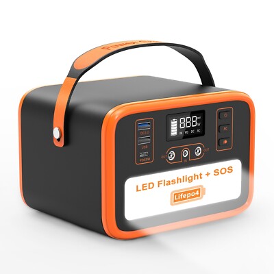 NECESPOW Portable Power Station, 153.6Wh/48000mAh Solar Generator 200W