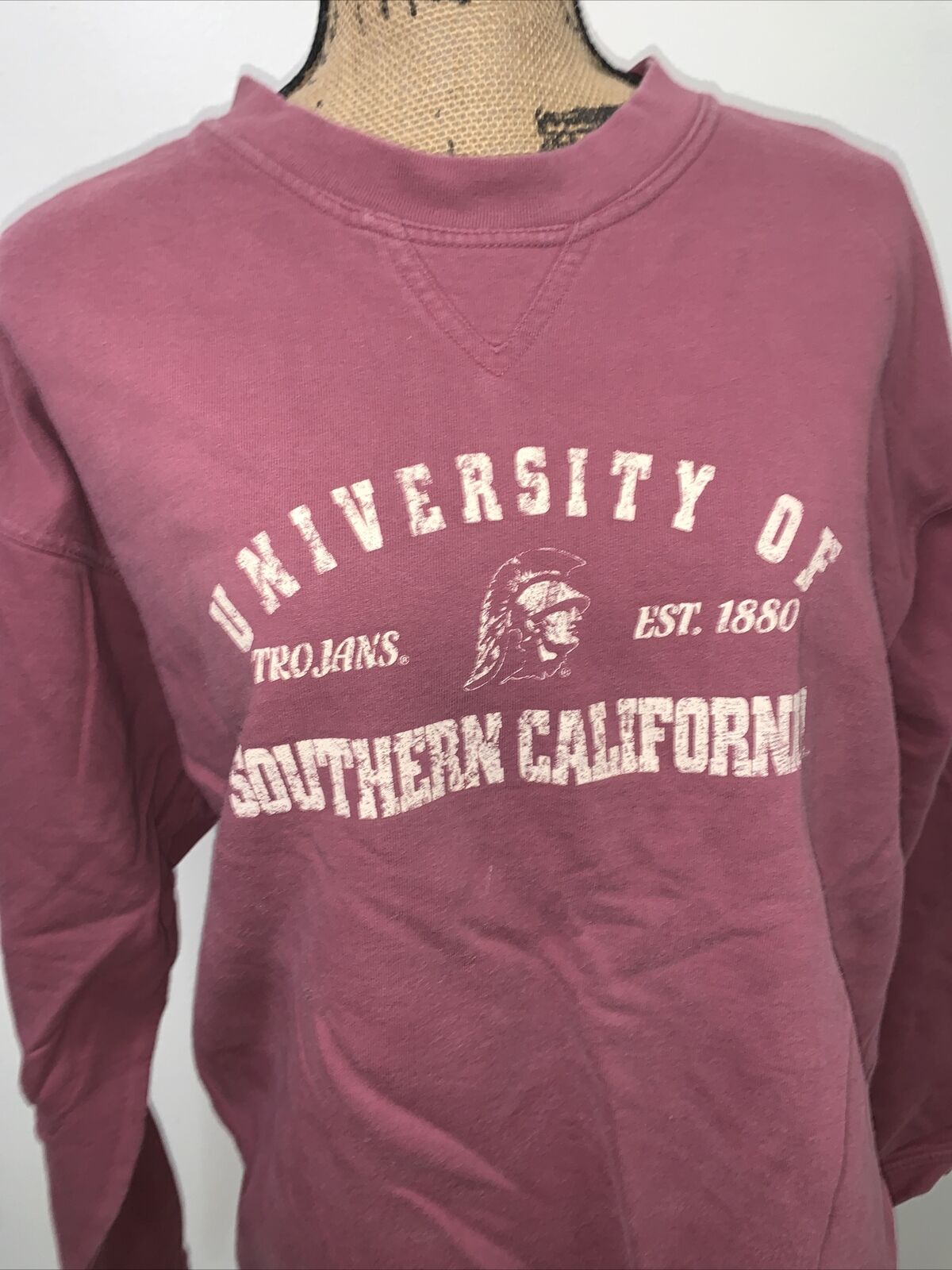 Vintage USC Trojans College Pullover Graphic Swea… - image 2