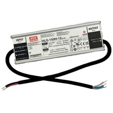 MEAN WELL HLG-150H-12 Power Supply,AC-DC,12V,12.5A,100-305V In IP67