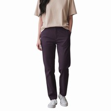 Uniqlo Purple Straight Chino Stretch Waist Dress Pants Size Large Waist 30”-31”