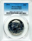 1964 Accented Hair PCGS PR66 Kennedy Proof Silver Half Dollar Bright and Shiny