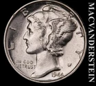 1944 Mercury Dime- Choice Gem Brilliant Uncirculated Luster- No Reserve #L7076
