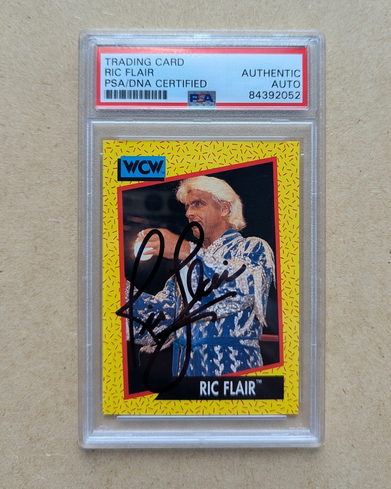 RIC FLAIR Auto 1991 Impel WCW #36 PSA / DNA Authentic WWE WWF Nature Boy