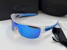 Oakley Turbine Rotor Sunglasses Clear Framesblue Prizm Lenses New