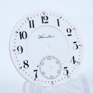 Hamilton 16 Size 992 Railroad Double Sunk Enamel Pocket Watch Dial