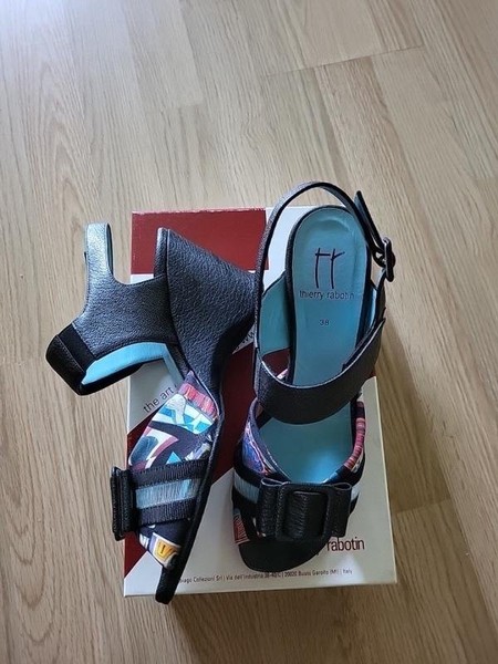 Women Thierry Rabotin Heels Multicolor Leather 38