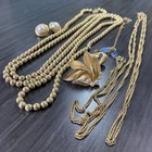 New ListingTrifari Gold Tone Jewelry Lot - All Signed Trifari Jewelry Lot