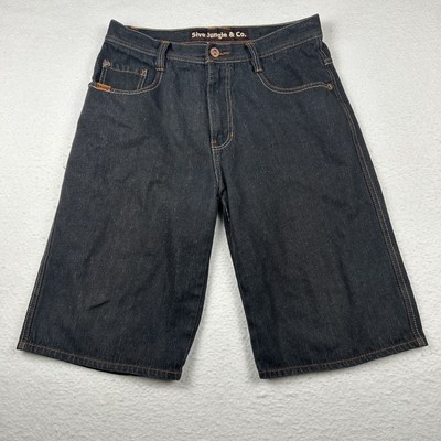 Vintage 5ive Jungle & Co Baggy Jean Shorts Men's 34 Blue Jorts