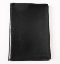 Samsonite Mens Black Leather Flip Wallet Card Holder only RFID Protected