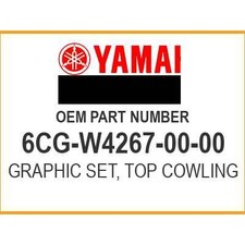 Yamaha  COWLING GRAPIC SET, F250D 6CG-W4267-00-00 OEM NEW