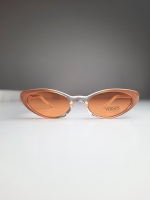 Versace Versus E73 Vintage 90s y2k Damen Orange COL. 794 Cat-Eye Sonnenbrille NOS