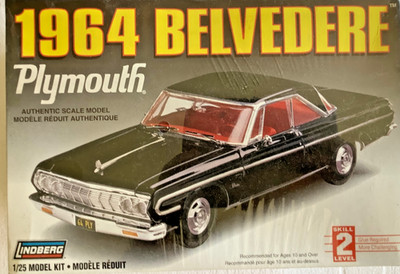  Lindberg 72183 1:25 1964 Plymouth Belvedere - versiegelt (GF456-29R16-A)