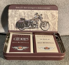 Harley Davidson Playing Cards 2 Decks in Collectible Tin -