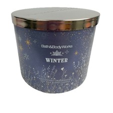 Bath Body Works WINTER Large 3-Wick 14.5 oz Soy Wax Blend Candle NEW FREE SHIP