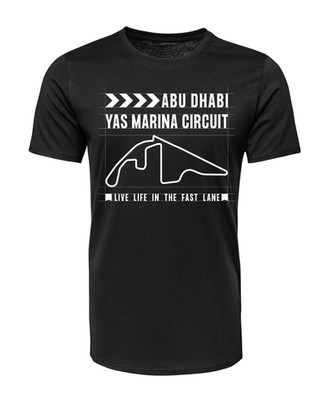 FORMEL 1 T-SHIRT - GP ABU DHABI - YAS MARINA - HANDDRUCK - UNISEX