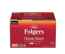 Folgers Classic Medium Roast K-Cup Coffee Pods, 100 ct.