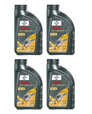 Motoröl Fuchs Titan GT1 Longlife IV 0W-20 4Liter 