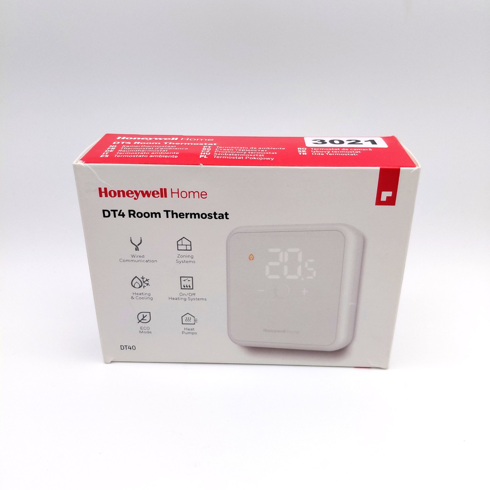 Honeywell DT4 Wired Room Thermostat DT40WT20 - White