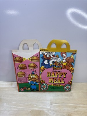1979 McDonald's Circus Wagon  1st Year HAPPY MEAL BOX - Vintage Fry Goblins