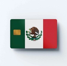 Flag Mexican Express Credit Card Skin Sticker UV Vinyl