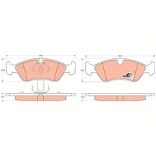 Satz Bremsbeläge Bremsklötze vorne für Opel Vectra A J89 B J96 | 23879388