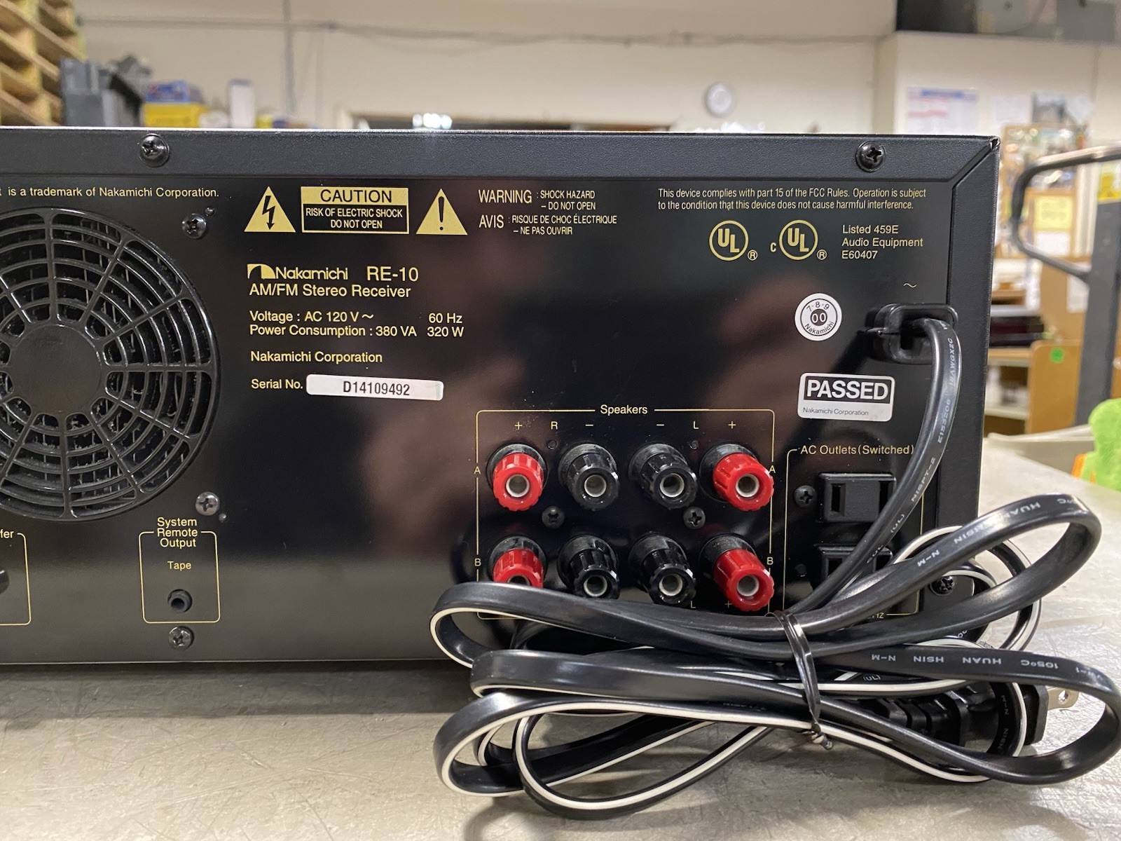 Nakamichi RE-10 AM/FM Stereo Receiver Amplifier