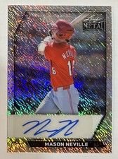2026 LEAF METAL BASEBALL MASON NEVILLE #8/10 SILVER SHIMMER AUTO
