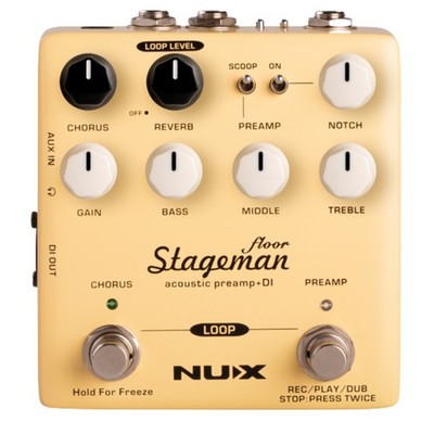 NUX Stageman Floor Preamp Acoustic Effects Pedal