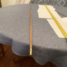 3/8” Oak Muzzleloader Ramrod with Brass End Tips 37 1/2” Long