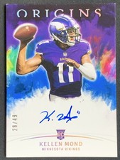 Kellen Mond 2021 Panini Origins Football Rookie Blue Auto RC /49 #RA-KM