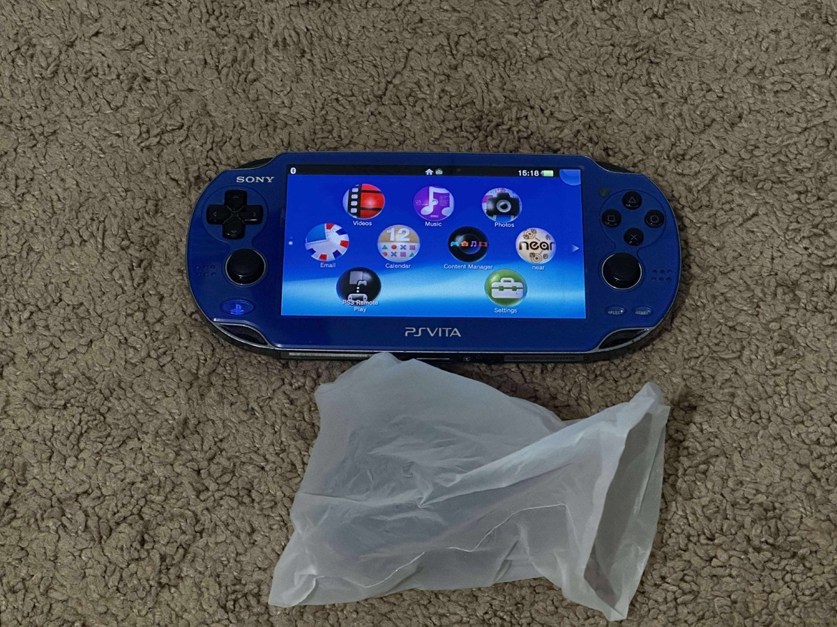 Sony PlayStation PS Vita OLED PCH-1000/1100 Blue WIFI, US Seller