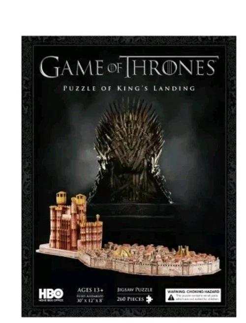 Nuevo Juego de Tronos 3D Desembarco de Reyes Puzzle 260 Piezas 4D Paisaje Urbano Lannister Barath Foto 2 de 4