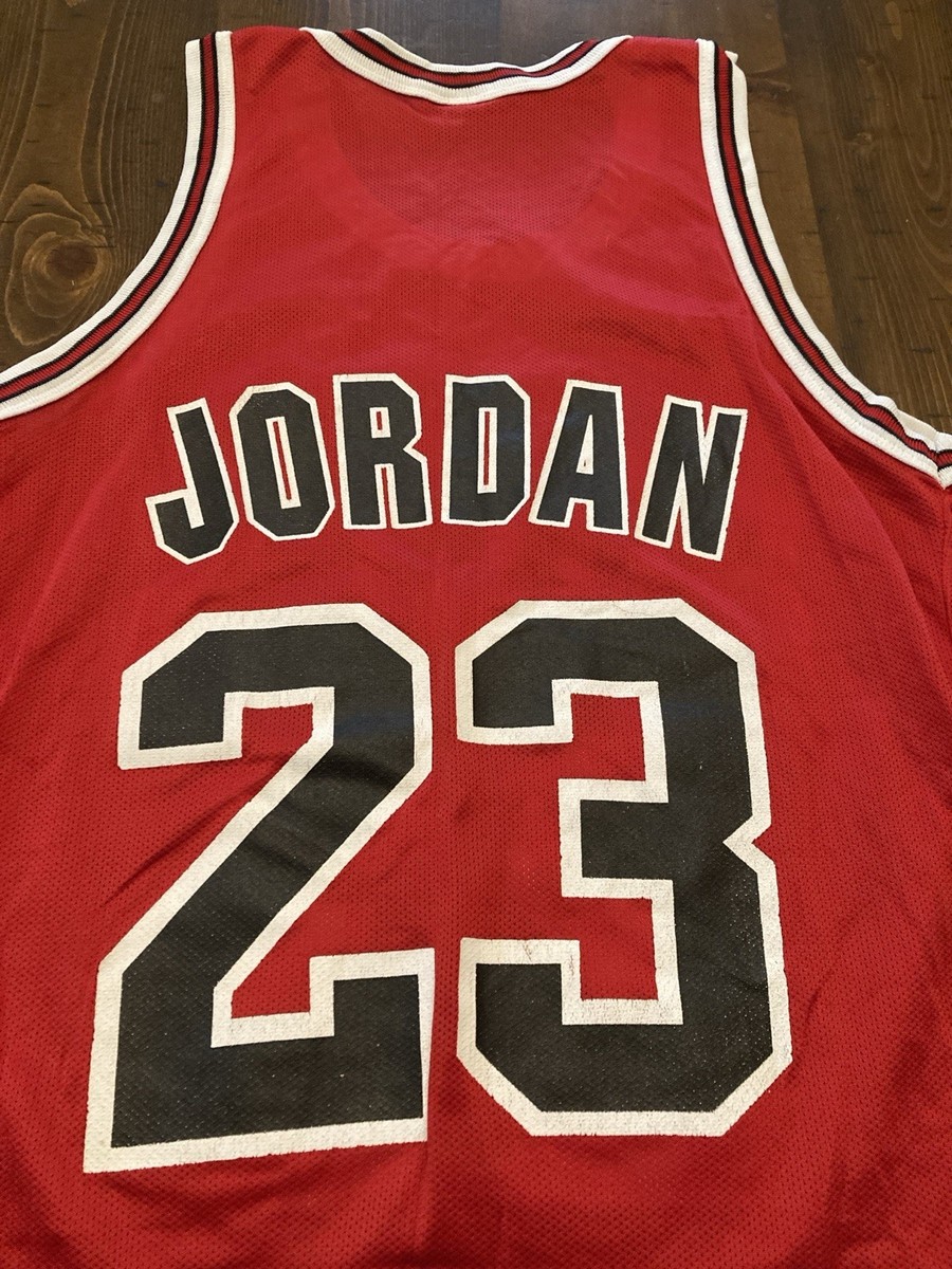 Champion Michael Jordan Chicago Bulls Basketball Jersey Adult Sz