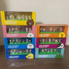 LINE FRIENDS Figure Set 7 Types Miniature Character Collectible Bundle