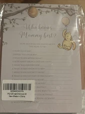 Who Knows Mommy Best Baby Shower Game 30 Sheets