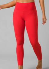 Prana Womens Becksa 7/8 Leggings High Rise Stretch Carmine Red Heather Small 99