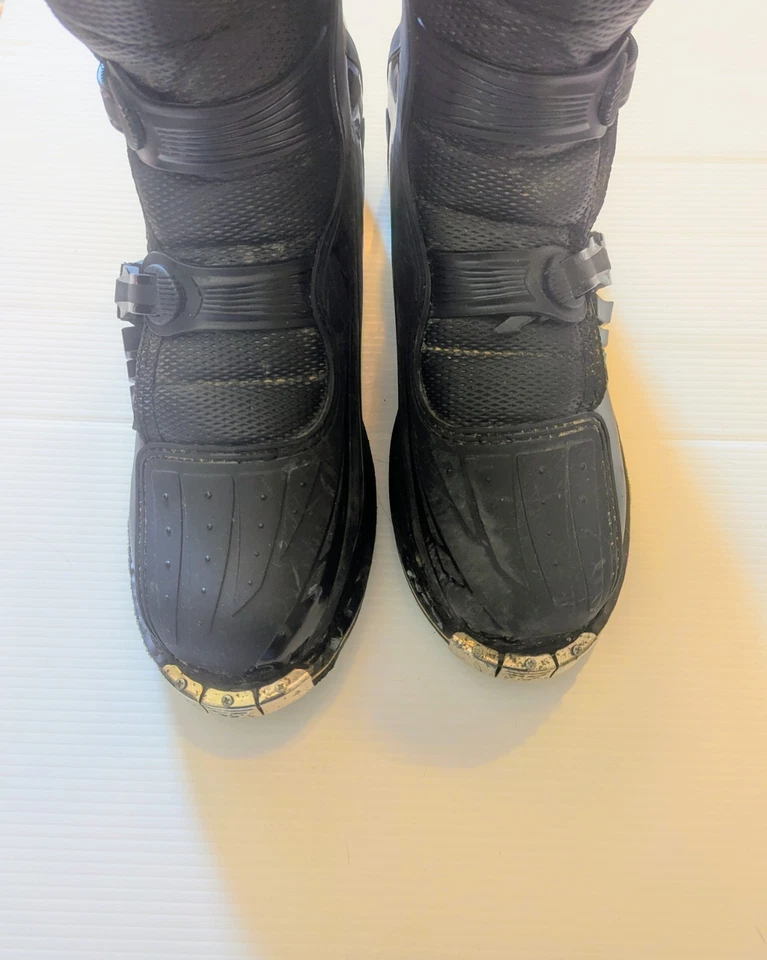 Botas de motocross Fly Racing para hombre talla 13 de cuero negro Foto 3 de 4