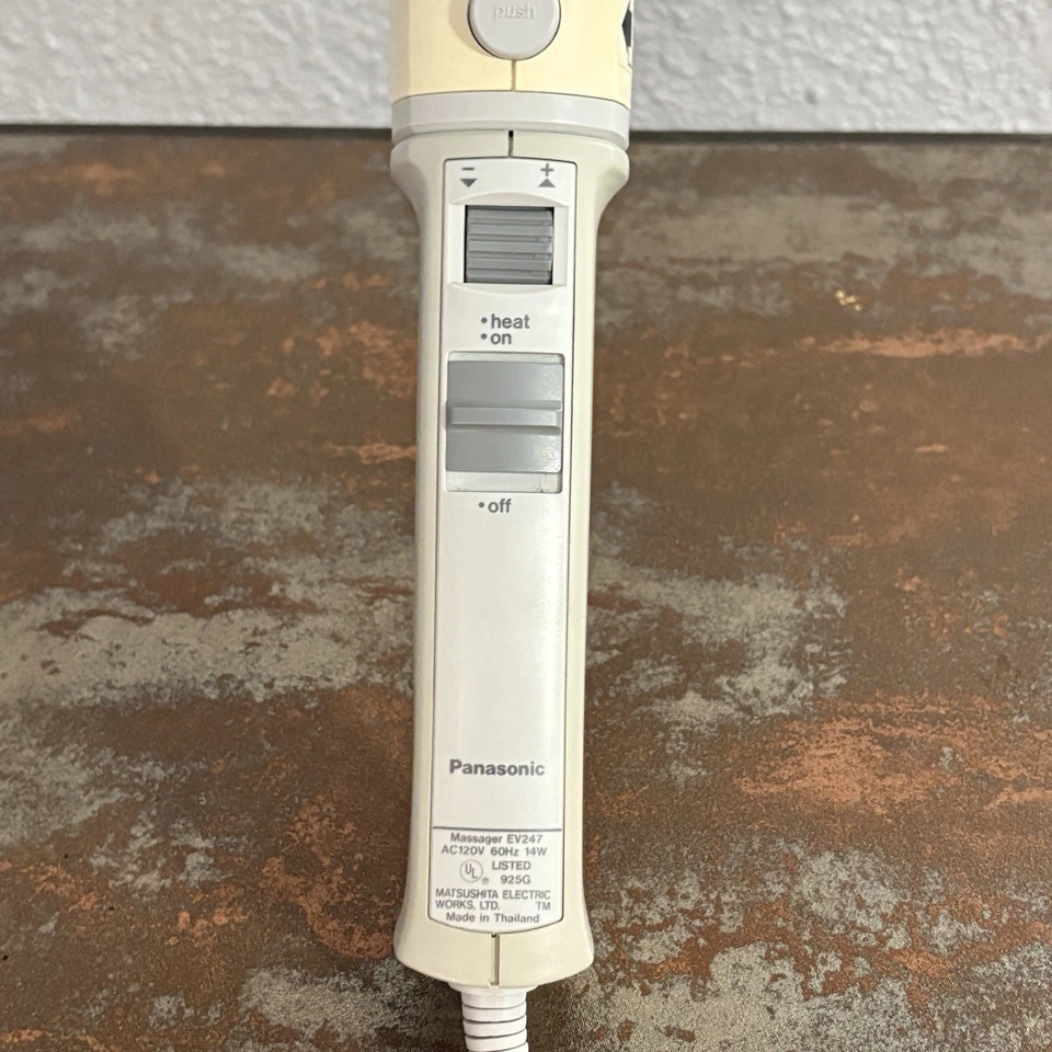 Masajeador Panasonic EV247 REACH EASY Extensible Velocidad Variable Calefacción Probado Foto 2 de 4