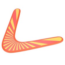   Wooden Returning Boomerang Classic V Shaped Boomerang Outdoor Games Sports