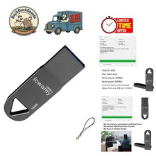 Durable 16GB Mini USB Flash Drive - Fast 80MB/s Read Speed, Waterproof Design