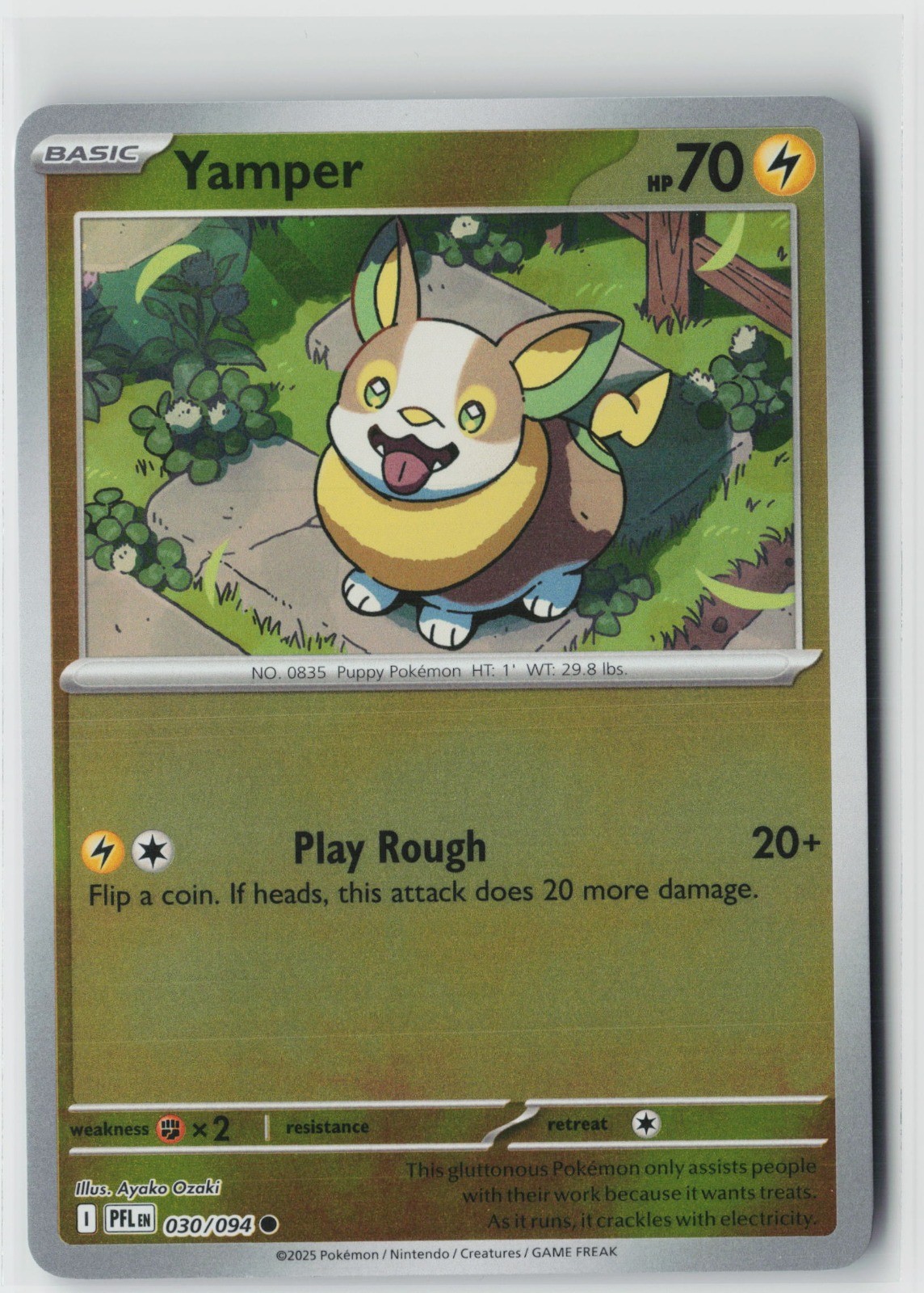 Yamper - Reverse Holo Common ME02: Phantasmal Flames 030/094 NM