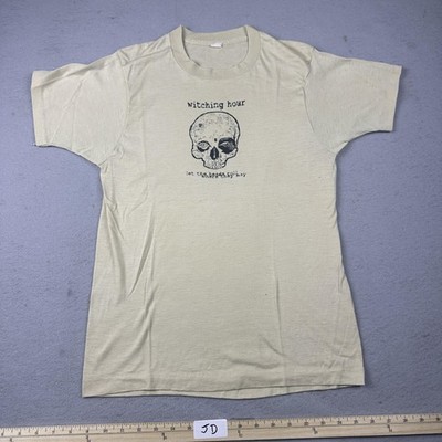 Vintage Witching Hour Skull Shirt Mens S Unruh Orchid Spooky Screamo Neil Perry