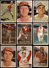 1957 Topps Cincinnati Reds Team Set 6 - EX/MT 4506961