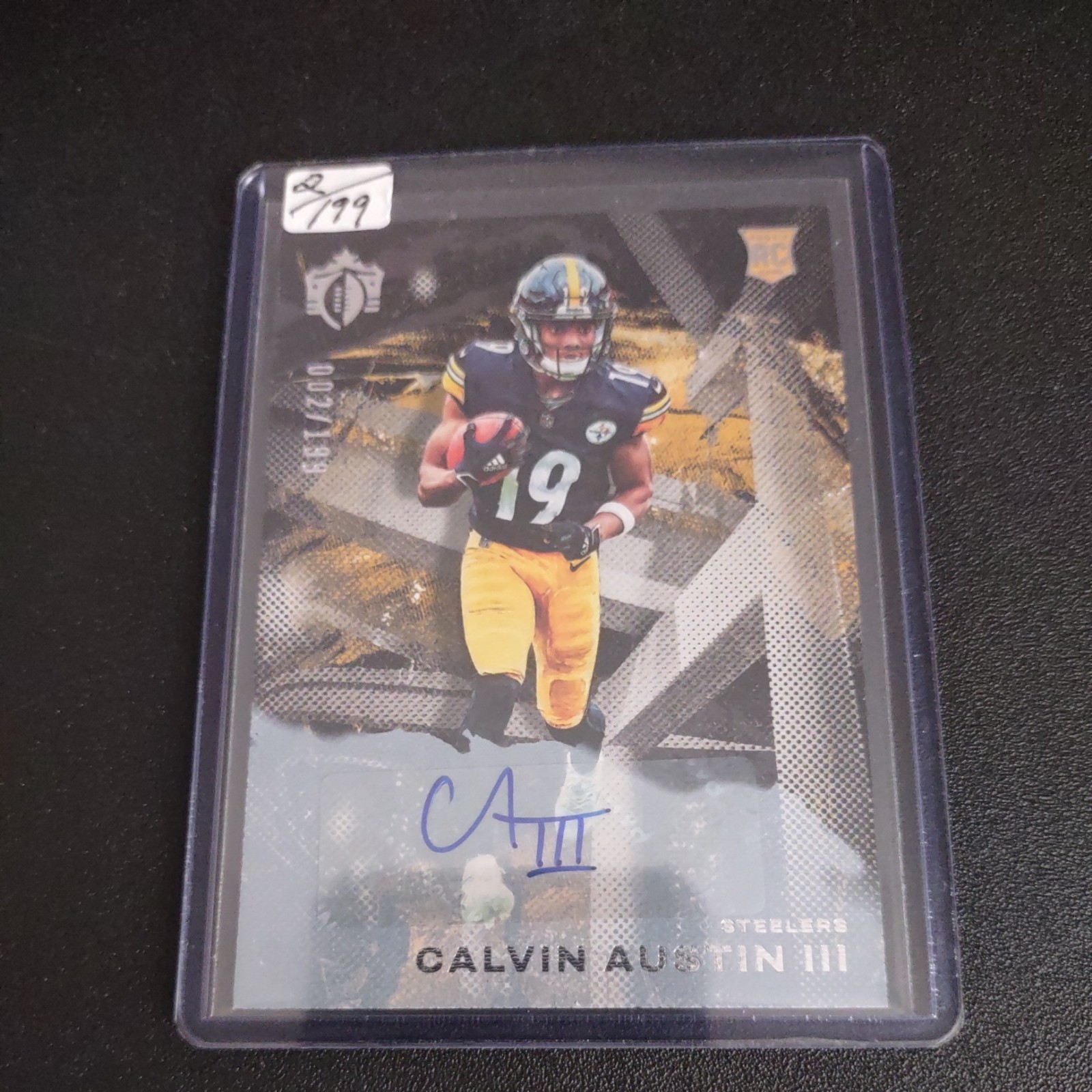 2022 Panini Chronicles Gridiron Kings Calvin Austin III RC Rookie AUTO 2/199