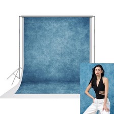 Abstract Blue Headshot Portrait Studio Photography Backdrop 810 10cm Pocket